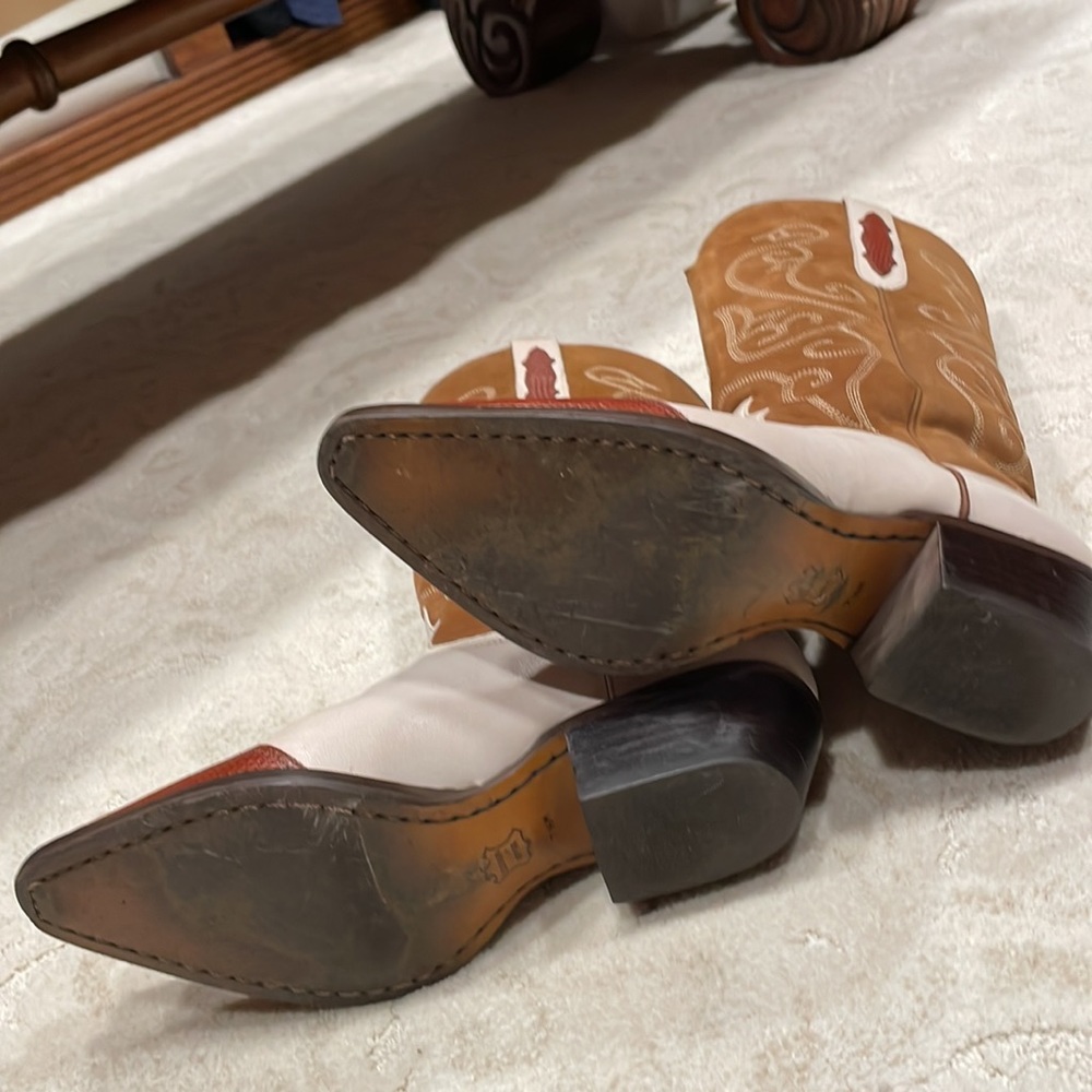 Nine West Vintage Western Leather/Swede Boots - Picture 5 of 10